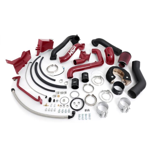 Picture of 2001-2004 Chevrolet / GMC Over Stock Twin Kit No Turbo Factory Battery Location Candy Red HSP Diesel