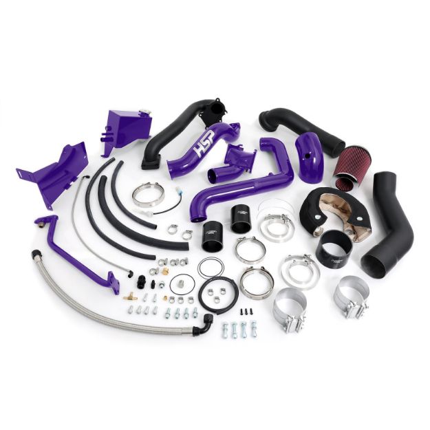Picture of 2001-2004 Chevrolet / GMC Over Stock Twin Kit No Turbo Factory Battery Location Candy Purple HSP Diesel