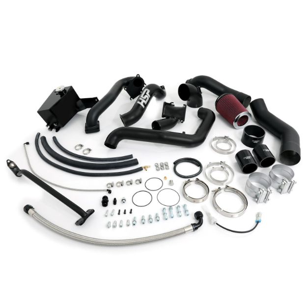 Picture of 2001-2004 Chevrolet / GMC Over Stock Twin Kit No Turbo Corner Location Satin Black HSP Diesel