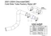 Picture of 2001-2004 Chevrolet / GMC Cold Side Tube Factory Style Dark Grey HSP Diesel