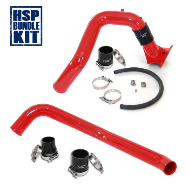 Picture of 2006-2010 Chevrolet / GMC Intercooler Charge Pipe Bundle Blood Red HSP Diesel