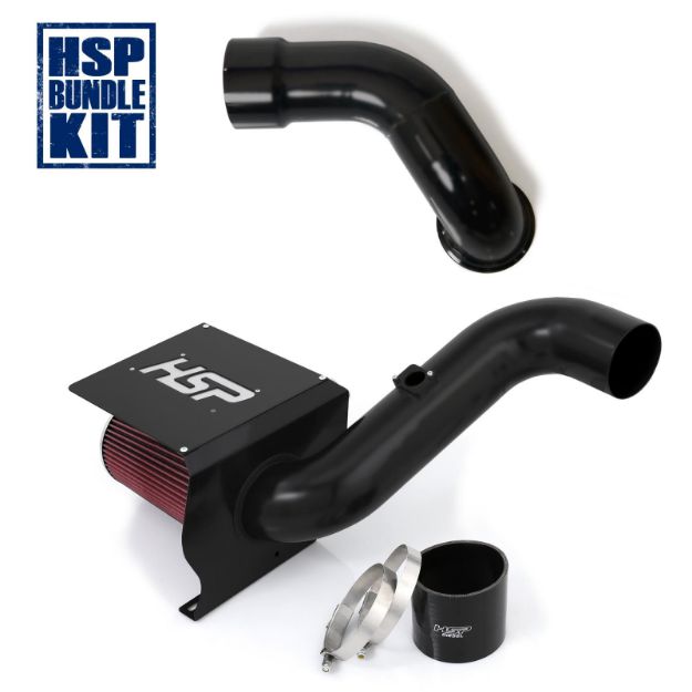 Picture of 2004.5-2007 Chevrolet / GMC Cold Air Intake Bundle Satin Black HSP Diesel