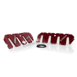 Picture of 2004.5-2010 Chevrolet / GMC Billet Valve Covers Candy Red HSP Diesel
