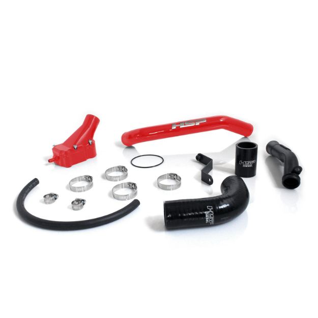 Picture of 2006-2010 Chevrolet / GMC Billet Thermostat Housing Kit W/ Coolant return Blood Red HSP Diesel