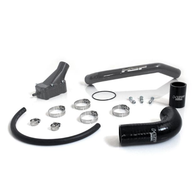 Picture of 2001-2005 Chevrolet / GMC Billet Thermostat Housing Kit W/ Coolant return Raw HSP Diesel