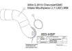 Picture of 2004.5-2010 Chevrolet / GMC VGT Intake Mouthpiece Dark Grey HSP Diesel