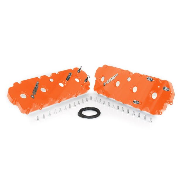 Picture of 2001-2004 Chevrolet / GMC Billet Valve Covers Orange HSP Diesel