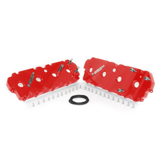 Picture of 2001-2004 Chevrolet / GMC Billet Valve Covers Blood Red HSP Diesel