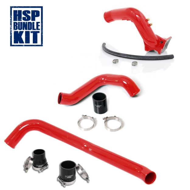 Picture of 2004.5-2005 Chevrolet / GMC Intercooler Charge Pipe Bundle Blood Red HSP Diesel