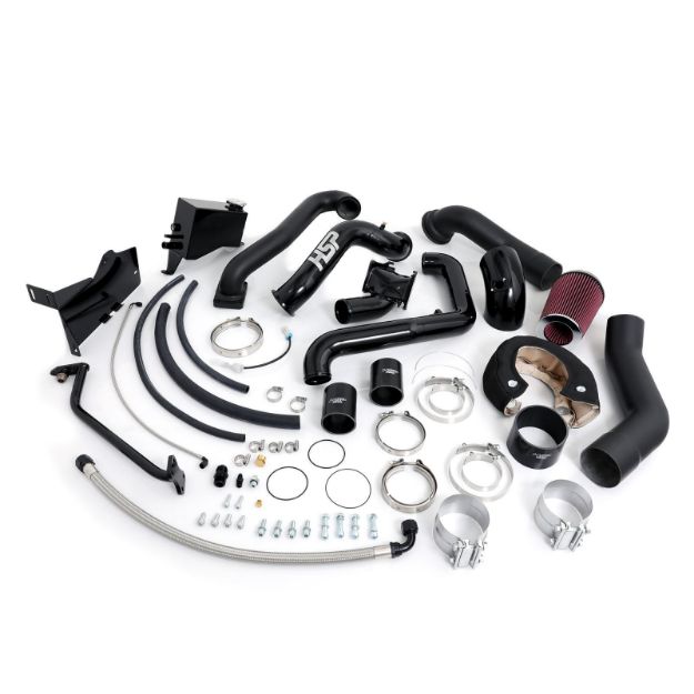 Picture of 2004.5-2005 Chevrolet / GMC Over Stock Twin Kit No Turbo Factory Battery Location Gloss Black HSP Diesel
