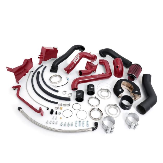 Picture of 2004.5-2005 Chevrolet / GMC Over Stock Twin Kit No Turbo Factory Battery Location Candy Red HSP Diesel