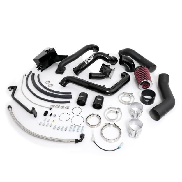 Picture of 2004.5-2005 Chevrolet / GMC Over Stock Twin Kit No Turbo Corner Location Gloss Black HSP Diesel