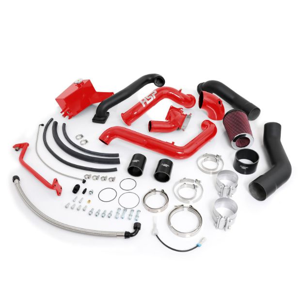 Picture of 2004.5-2005 Chevrolet / GMC Over Stock Twin Kit No Turbo Corner Location Blood Red HSP Diesel