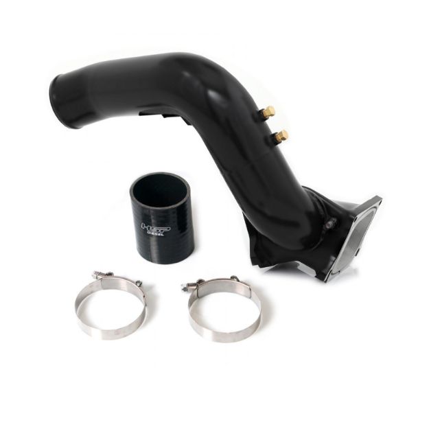 Picture of 2004.5-2005 Chevrolet / GMC Max Flow Bridge to HSP Cold Side Satin Black HSP Diesel
