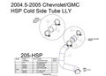 Picture of 2004.5-2005 Chevrolet / GMC HSP Cold Side Tube to Factory Bridge Raw HSP Diesel