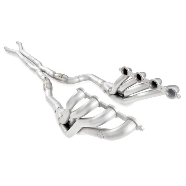 Picture of Stainless Works 2009-15 Cadillac CTS-V Headers 2in Primaries High-Flow Cats 3in Leads X-Pipe Factory Connect