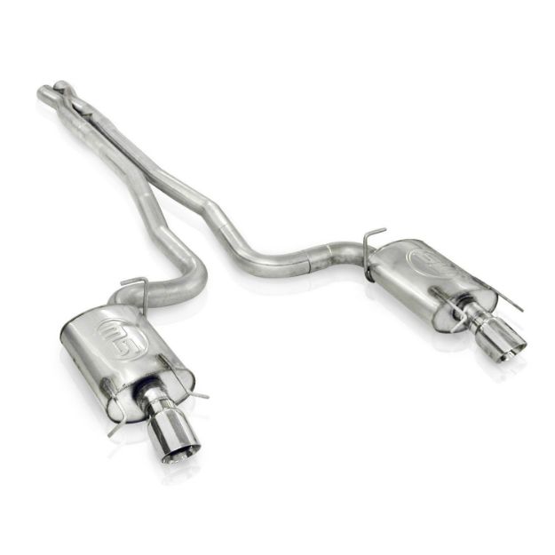 Picture of  Stainless Works 2009-15 Cadillac CTS-V Sedan 3in Catback System X-Pipe Chambered Mufflers 4in Tips