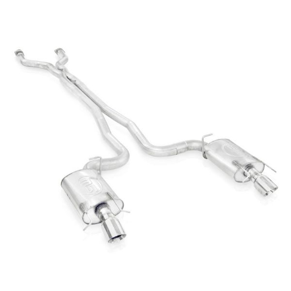 Picture of Stainless Works 2009-15 Cadillac CTS-V Wagon 3in Catback System X-Pipe Chambered Mufflers 4in Tips