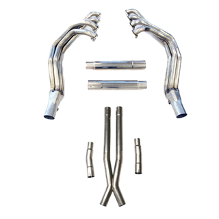 Picture of TSP 01-04 C5 & Z06 1-3/4" Long Tube Header & 3" Off-Road X-Pipe Package w/ O2 Extensions
