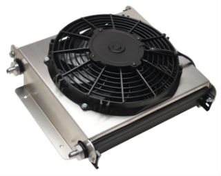 Derale Hyper-Cool Extreme Transmission Cooler with Fan -6AN - Driven Speed  Performance