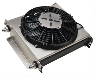 Picture of Derale Hyper-Cool Extreme Transmission Cooler with Fan -8AN