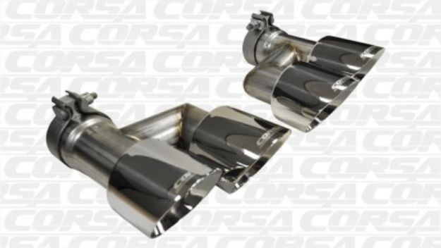 Picture of Corsa 2015-16 Ford Mustang GT 5.0 Polish Quad Tips Kit