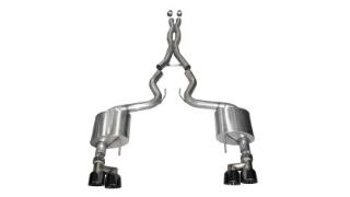 Picture of Corsa 2015-16 Ford Mustang GT 5.0 3in Cat Back Exhaust Black Quad Tips (Xtreme)