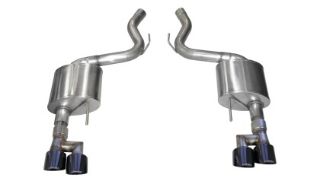 Picture of Corsa 18-19 Ford Mustang 5.0L V8 3in Sport Axle-Back Dual Rear Exit w/ 4in Black PVD Pro-Series Tips