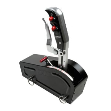 Show details for B&M Automatic Gated Shifter - Dual Button Magnum Grip Pro Stick - Two Tone Picture of B&M Automatic Gated Shifter - Dual Button Magnum Grip Pro Stick - Two Tone