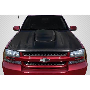 Show details for 2002-09 Chevrolet Trailblazer Carbon Creations ZR1 V2 Hood - 1 Piece Picture of 2002-09 Chevrolet Trailblazer Carbon Creations ZR1 V2 Hood - 1 Piece